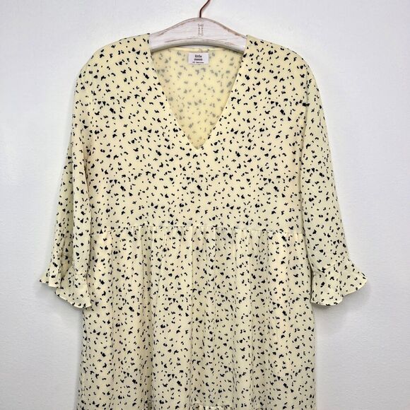 Aritzia Little Moon Spritz Dress Size 2XS Oversized Tiered Ruffle Floral XXS - Picture 2 of 9